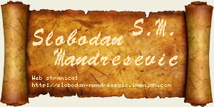 Slobodan Mandrešević vizit kartica
